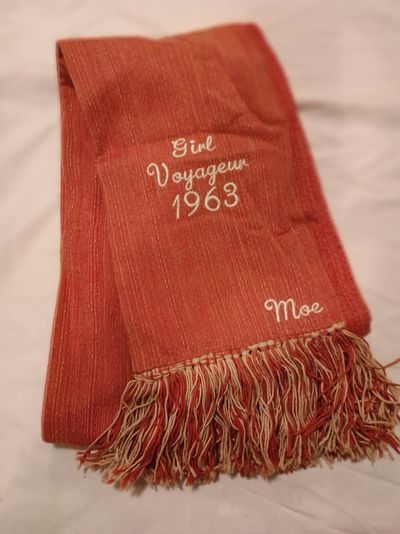 1963 Voyageur Judy Johnson swag (sash/hat)